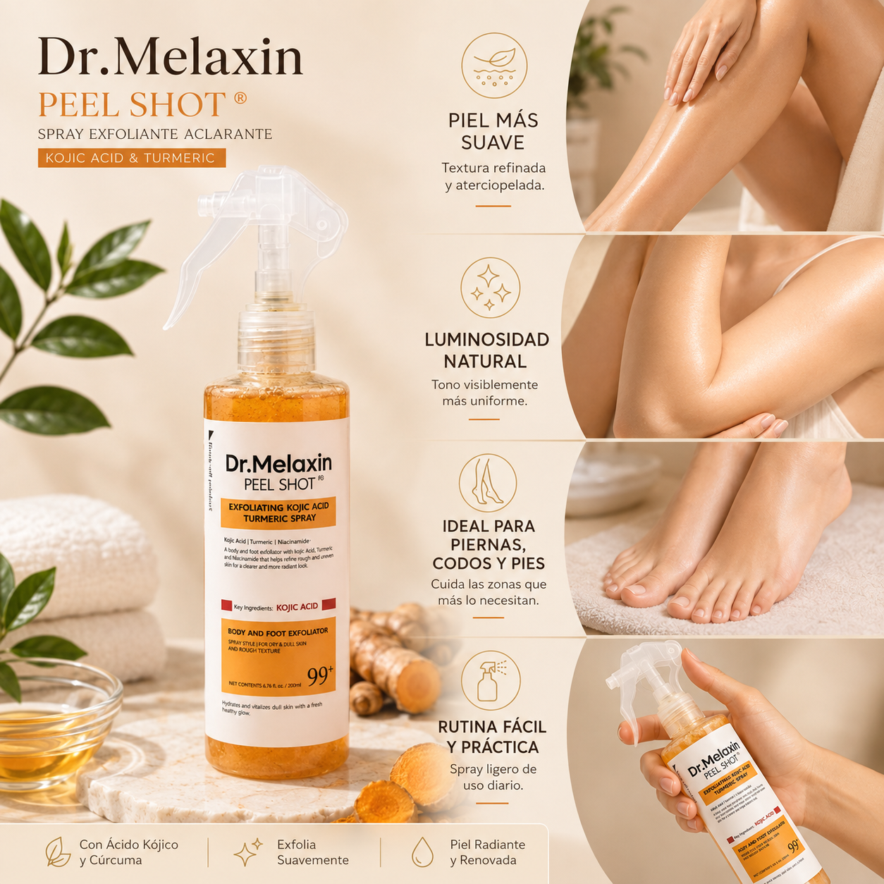 Dr. Melaxin™ – Exfoliante Corporal Iluminador