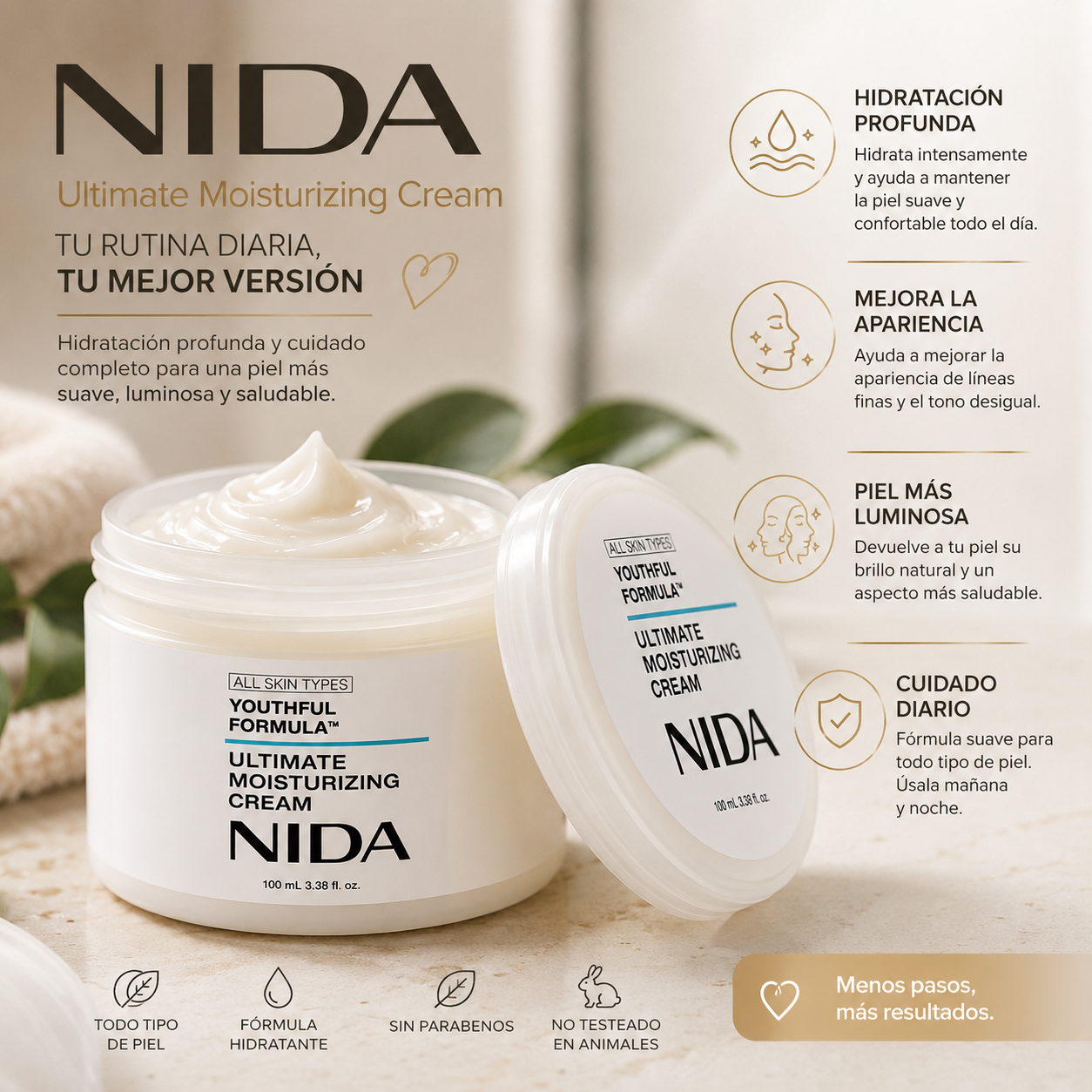 NIDA™ – Hidratación & Luminosidad