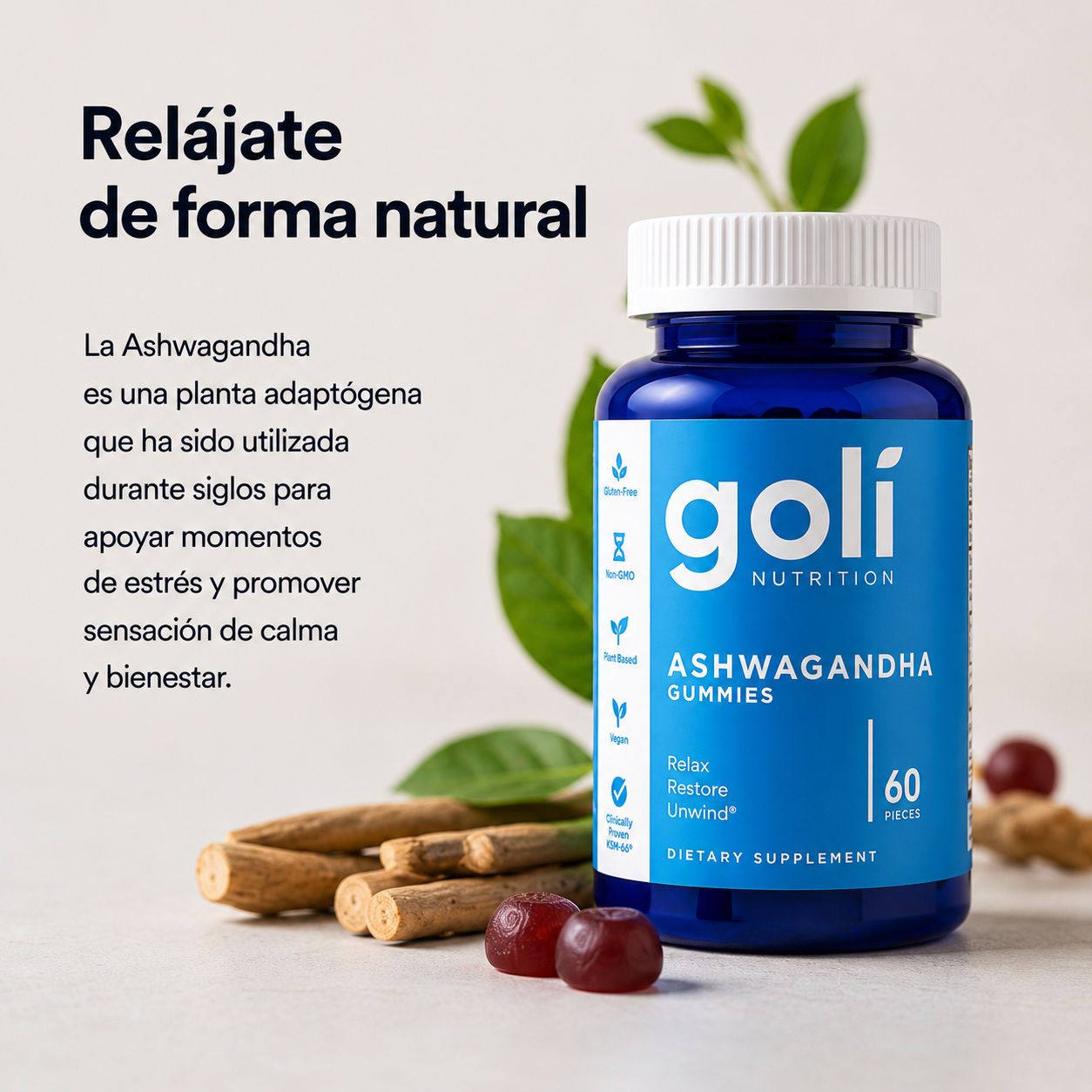 Goli Ashwagandha Gummies™ Calma y Equilibrio