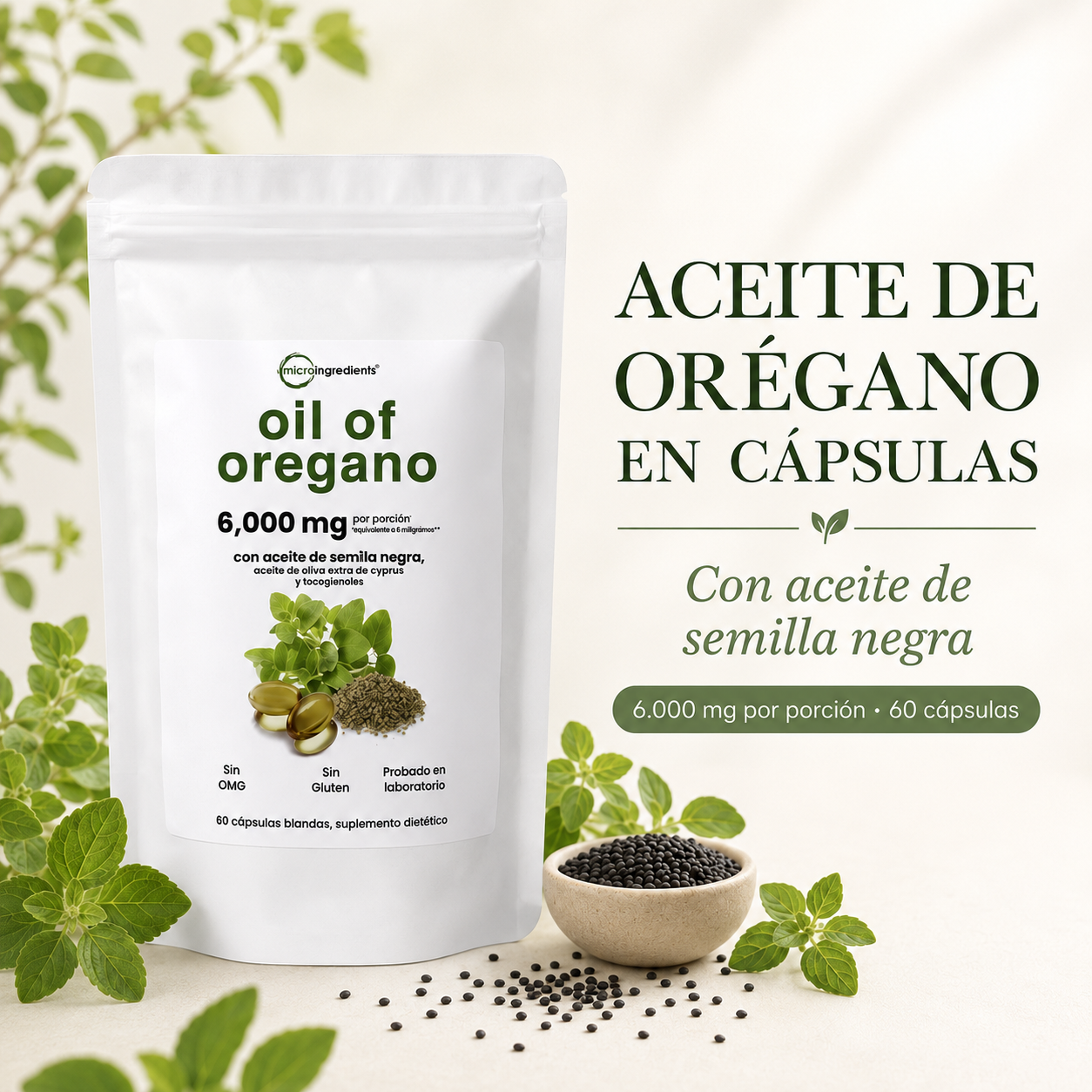 OregaVita™ Orégano + Semilla Negra