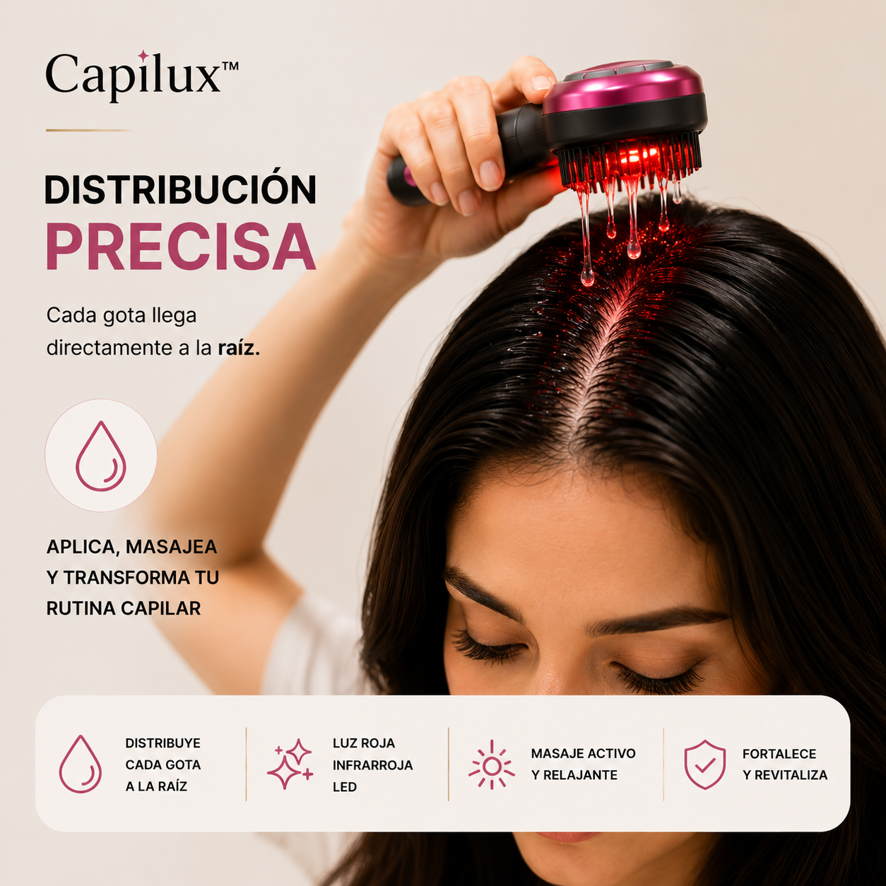 Capilux™ Cepillo Capilar LED