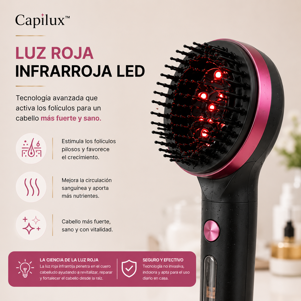 Capilux™ Cepillo Capilar LED