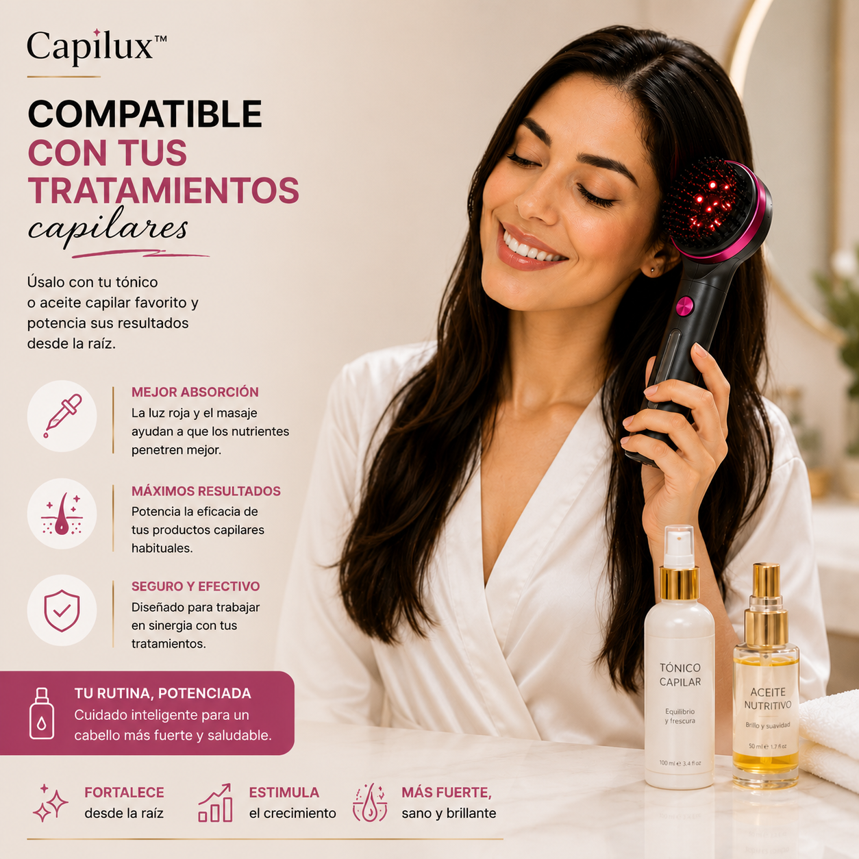 Capilux™ Cepillo Capilar LED