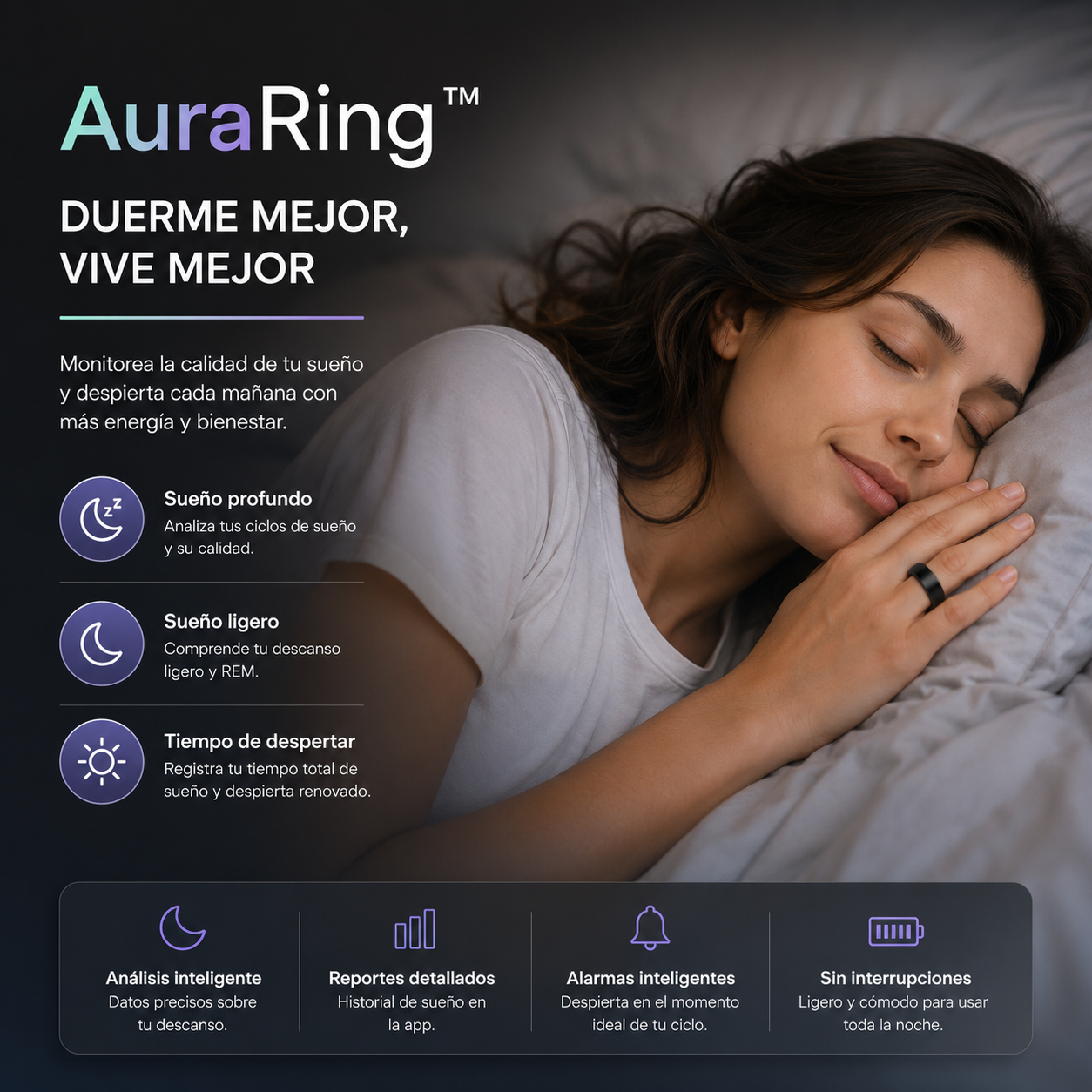 AuraRing™ Anillo Inteligente