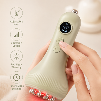 LumiPulse™ – Masajeador Eléctrico con Luz Roja