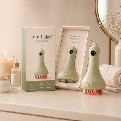 LumiPulse™ – Masajeador Eléctrico con Luz Roja
