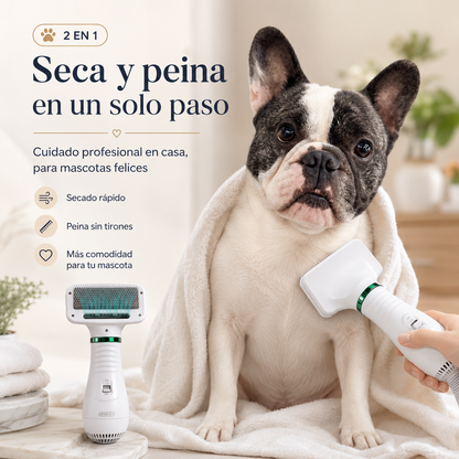 PetDry Brush™ Cepillo Secador y Desenredante 2 en 1