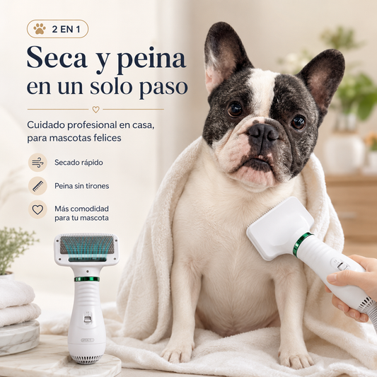PetDry Brush™ Cepillo Secador y Desenredante 2 en 1
