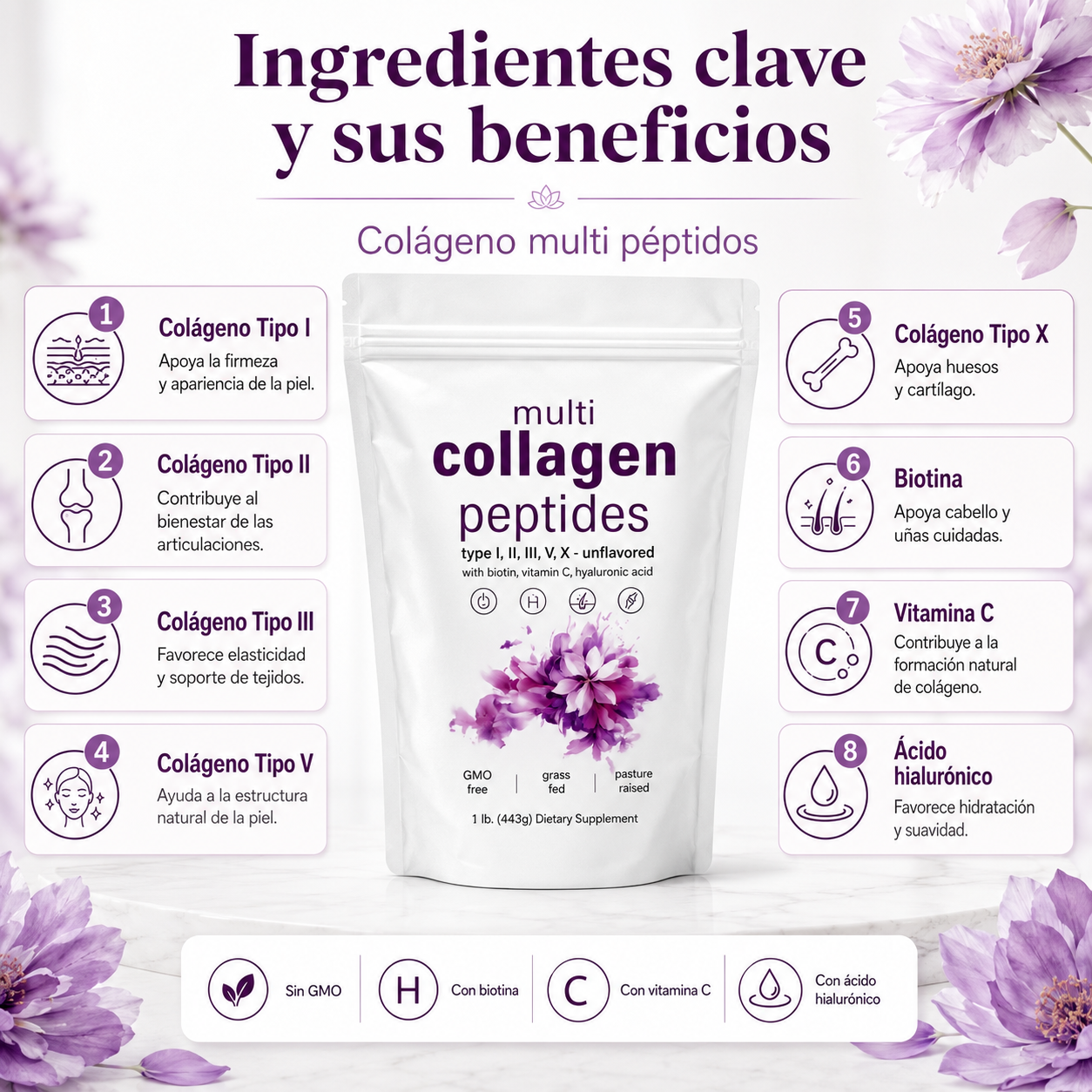 CollaVita 5™ – Multi Colágeno en Polvo