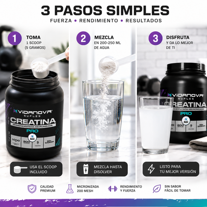 Creatina Vidanova PRO™ Fuerza & Rendimiento