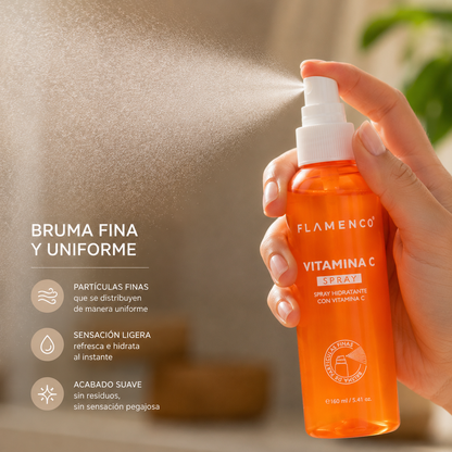Flamenco Vitamina C Glow Spray™ - Bruma Hidratante e Iluminadora