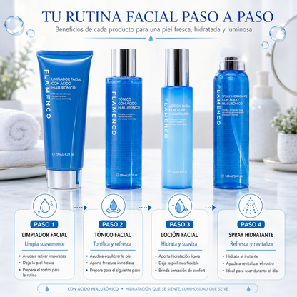 HydraGlow™ Rutina Facial de 4 Pasos