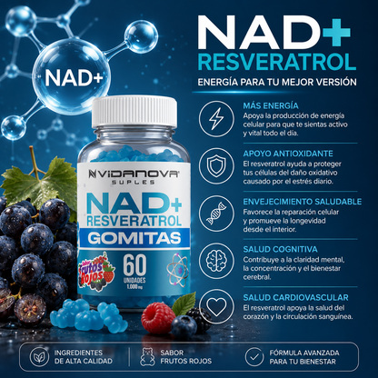 ResveraLife™ Gomitas NAD+ y Resveratrol